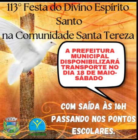 Imagem de compartilhamento para o artigo 113º Festa do Divino Espírito será realizada amanhã em Figueirão da MS Todo dia